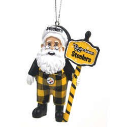 Item 143144 thumbnail Pittsburgh Steelers Santa Overalls Ornament