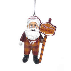 Thumbnail Virginia Tech Santa Overalls Ornament