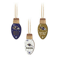 Item 143262 thumbnail Baltimore Ravens Holiday Light Ornament