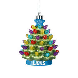Item 143314 thumbnail Detroit Lions Ceramic Tree Ornament