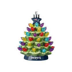 Item 143316 thumbnail New England Patriots Ceramic Tree Ornament