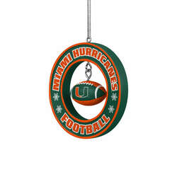 Item 143340 thumbnail Miami Hurricanes Floating Football Ornament