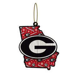 Item 143394 thumbnail University Of Georgia Wood State Ornament