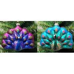 Item 146509 Glass Peacock Ornament
