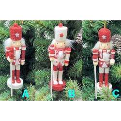 Item 146633 Candy Cane Nutcracker Ornament