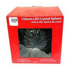 Item 147086 White/Clear Crystal Sphere Hanging Decoration With 20 Lights