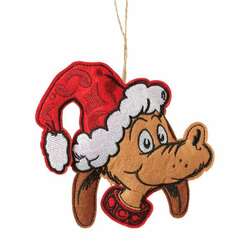 Item 156117 thumbnail Felt Max In Santa Hat Ornament