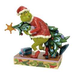 Item 156143 thumbnail Grinch Carrying Stealing Christmas Tree Figure