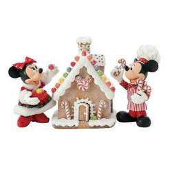Item 156186 Minnie And Mickey Gingerbread House