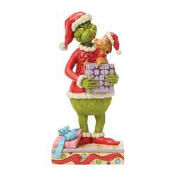 Item 156314 thumbnail Grinch Holding Gift With Max Figure