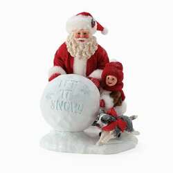 Item 156426 Let It Snow Clothtique Santa