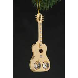 Item 161157 thumbnail Gold Crystal Guitar Ornament