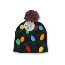 Item 164278 Light Up Christmas Lights Beanie