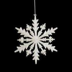 Item 171032 thumbnail Pearl White Snowflake Ornament