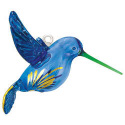 Item 186378 thumbnail Luster Blue Hummingbird Ornament