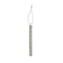 Item 188018 thumbnail Silver Diamond Cut Tube Ornament
