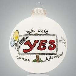 Item 202060 thumbnail Yes To The Address Ornament