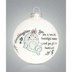 Item 202094 thumbnail Granddaughter Narwhal Ornament