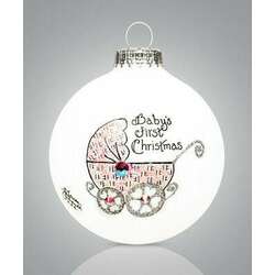 Item 202100 thumbnail Baby's First Christmas Girl Buggy Ornament