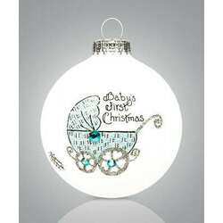 Item 202101 thumbnail Baby's First Christmas Boy Buggy Ornament