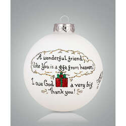 Item 202386 thumbnail Friend Thank You Ornament