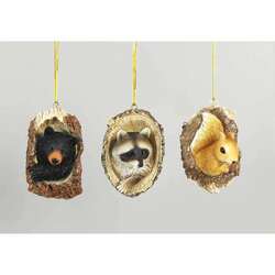 Item 207035 thumbnail Bear/Racoon/Squirrel Tree Trunk Ornament