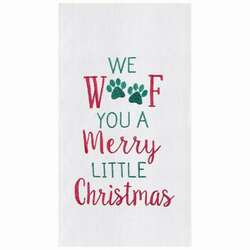 Item 231024 Merry Woofmas Towel