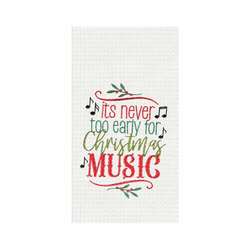 Item 231035 Christmas Music Kitchen Towel