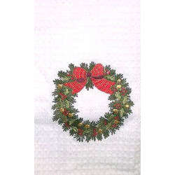 Item 231040 Wreath Kitchen Towel