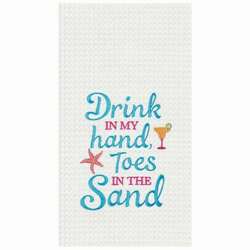 Item 231095 DRINK IN HAND KITCHEN TOWEL