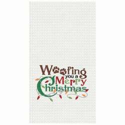 Item 231165 Woofing Christmas Kitchen Towel