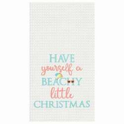 Item 231233 Beachy Little Christmas Kitchen Towel