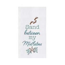Item 231257 Sand Between My Mistletoes Kitchen Towel