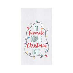 Item 231275 Christmas Lights Kitchen Towel