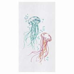Item 231277 JELLYFISH BUBBLES KITCHEN TOWEL