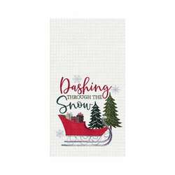 Item 231306 DASHING THROUGH THE SNOW KITCHEN TOWEL
