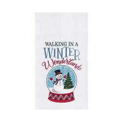 Item 231308 WONDERLAND SNOW GLOBE KITCHEN TOWEL