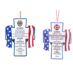 Item 260138 thumbnail Protect And Serve Police Ornament