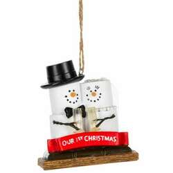 Item 260317 thumbnail Smores Ornament - Our First Christmas