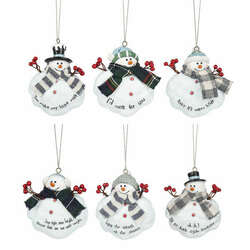 Item 260607 Melting Snowman Ornament