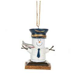 Item 260641 thumbnail Smores Airplane Captain Ornament