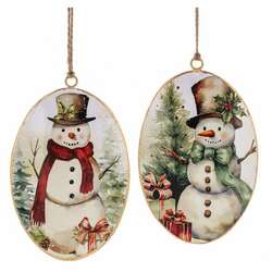 Item 260856 thumbnail Snowman Disk Ornament