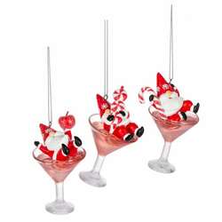 Item 260869 Gnome Martini Ornament