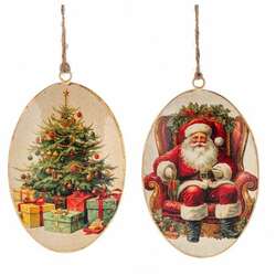 Item 260876 thumbnail Vintage Santa Disc Ornament