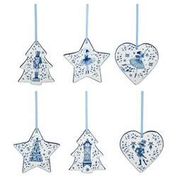 Item 261065 thumbnail Blue Delft Nutcracker Shape Ornament