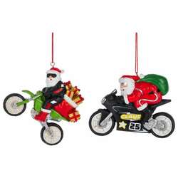 Item 261098 thumbnail Santa Motorcycle Ornament
