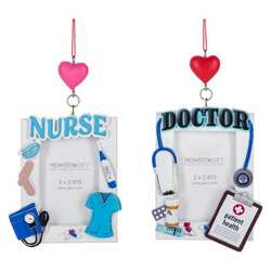 Item 261102 thumbnail Nurse/Doctor Photo Frame Ornament