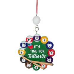 Item 261125 thumbnail Its Time For Billiard Ornament