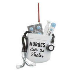 Item 262396 thumbnail Nurses Call The Shots Pocket Ornament