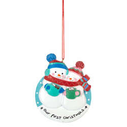 Item 262572 Snoman Our First Christmas Ornament 